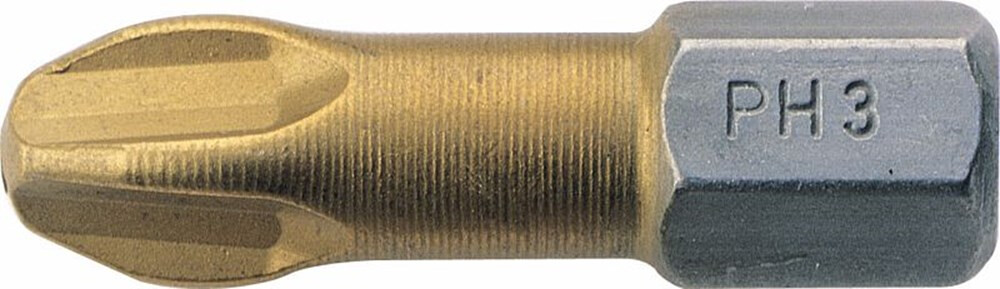 SCHROEFBIT 1/4ZK         USAG  TPH3  L= 25 MM. Ti-COAT